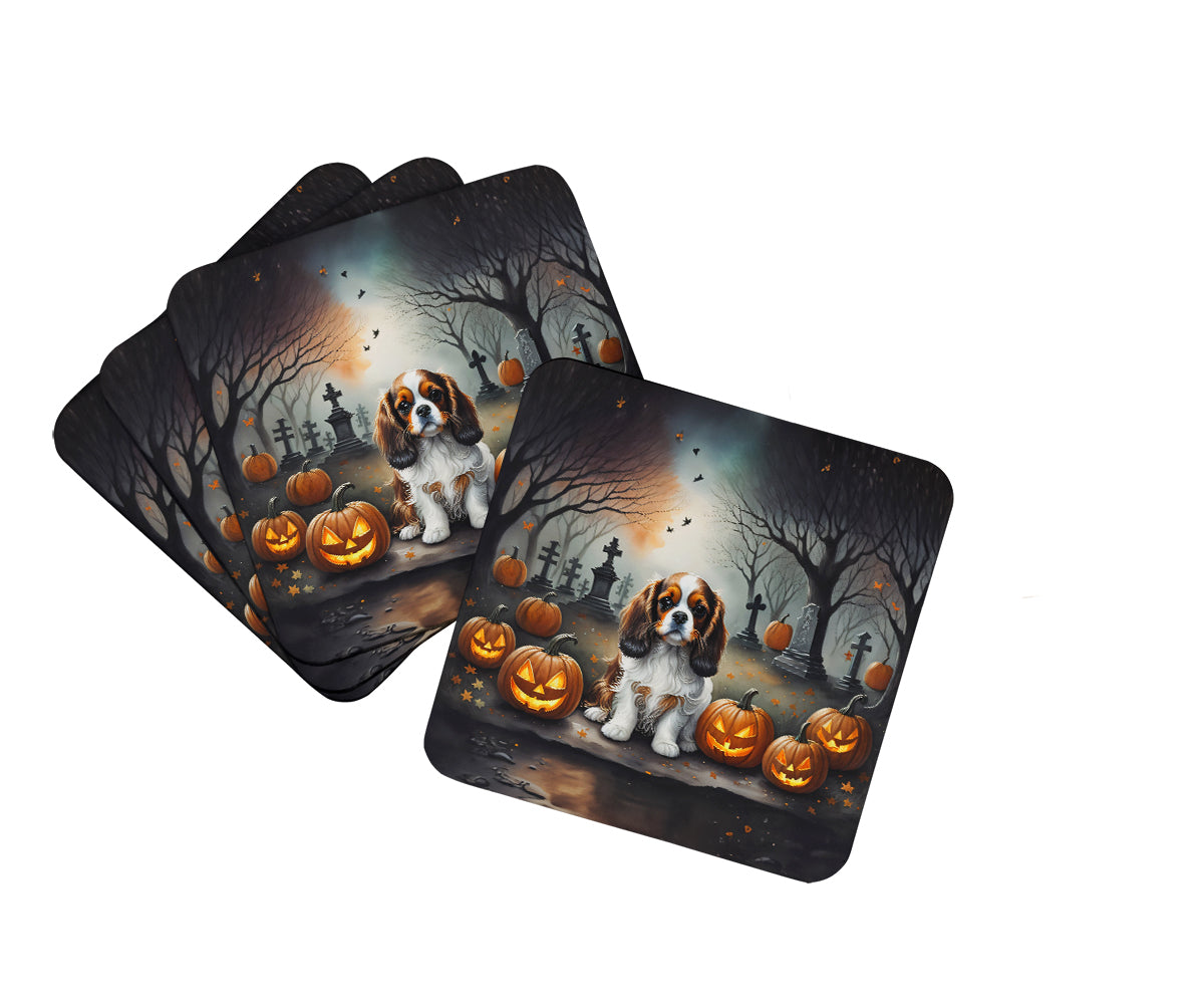 Buy this Cavalier Spaniel Spooky Halloween Foam Coasters