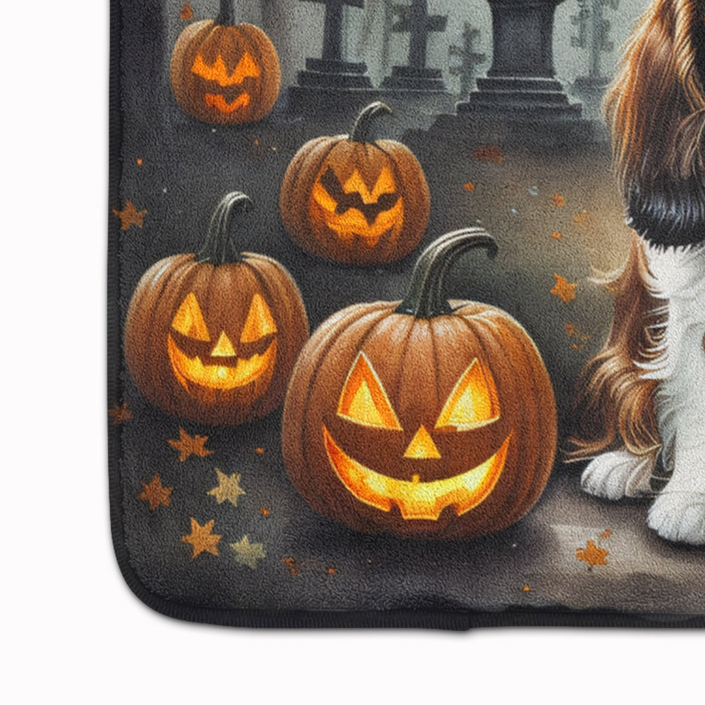 Cavalier Spaniel Spooky Halloween Memory Foam Kitchen Mat