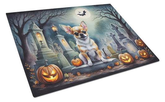 Buy this Chihuahua Spooky Halloween Glass Cutting Board