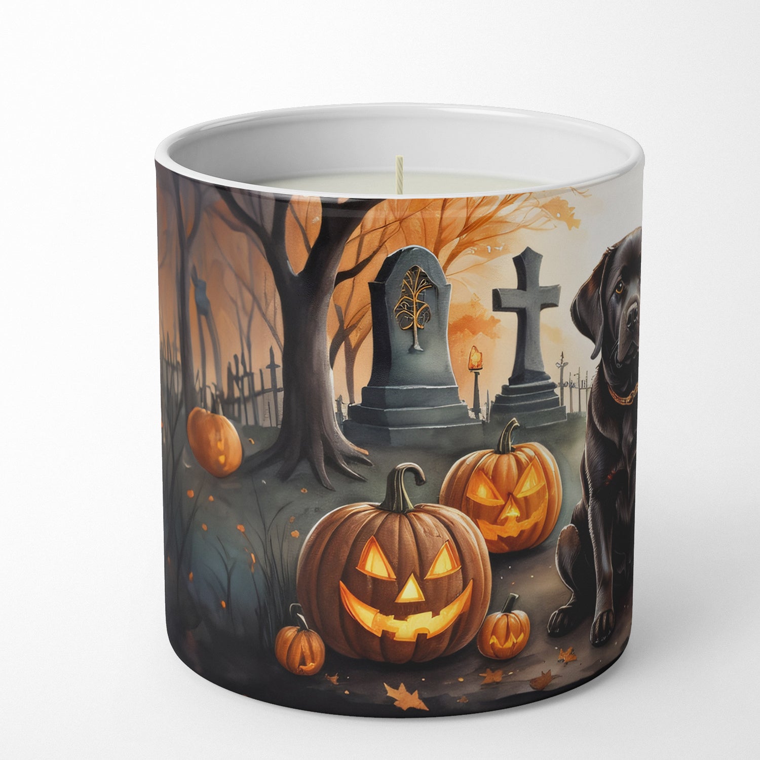 Buy this Chocolate Labrador Retriever Spooky Halloween Decorative Soy Candle