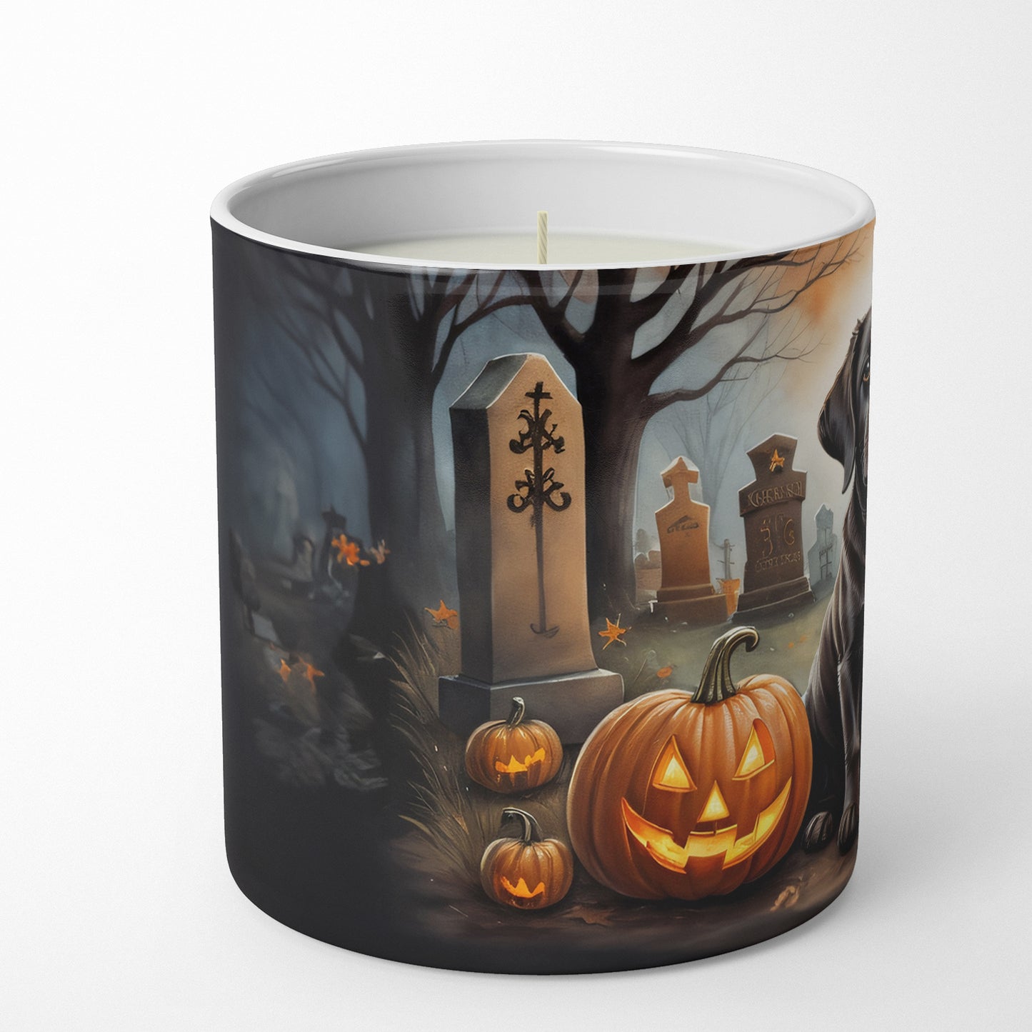 Buy this Chocolate Labrador Retriever Spooky Halloween Decorative Soy Candle