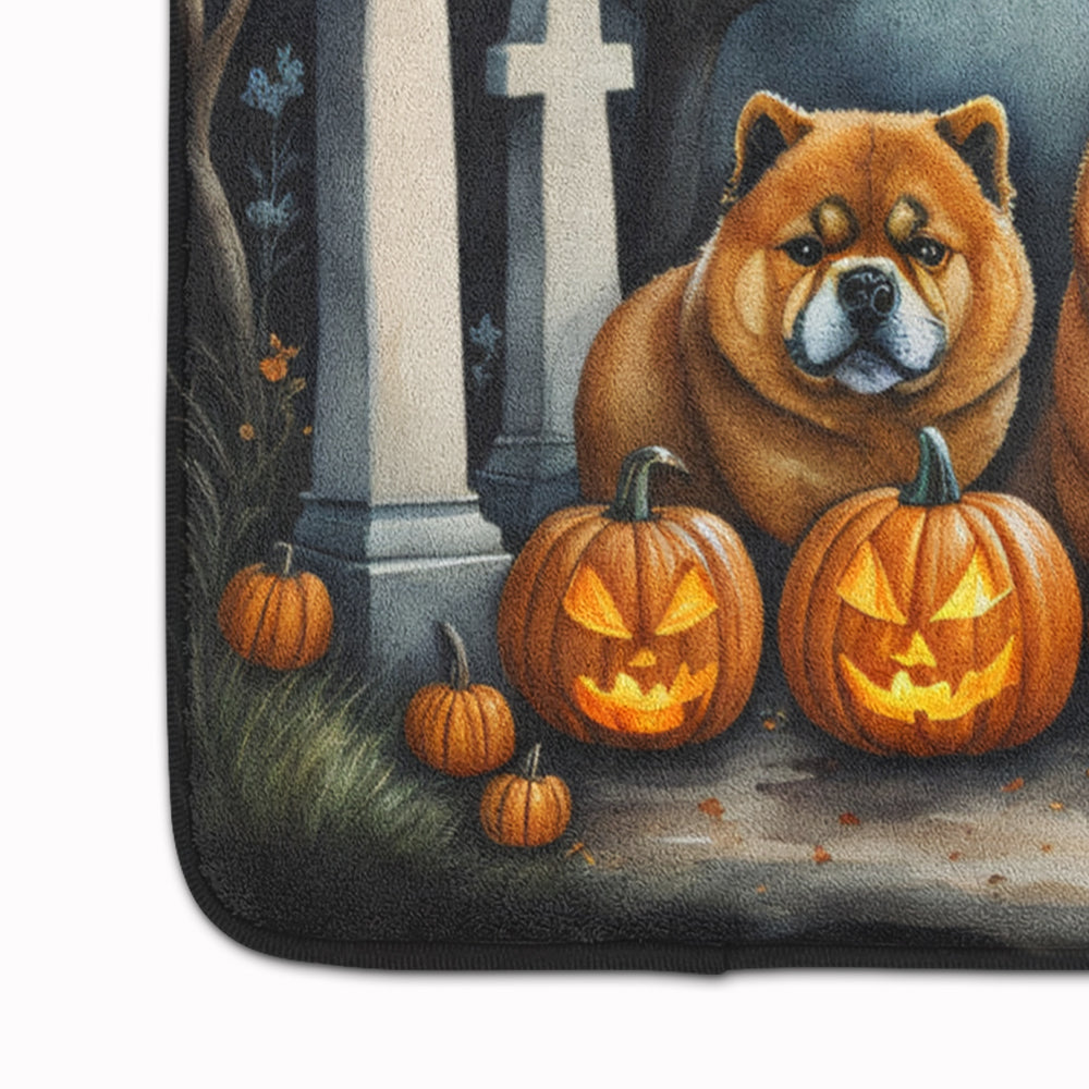 Chow Chow Spooky Halloween Memory Foam Kitchen Mat