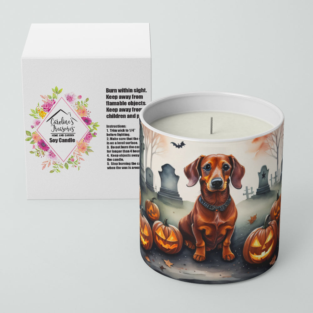 Dachshund Spooky Halloween Decorative Soy Candle