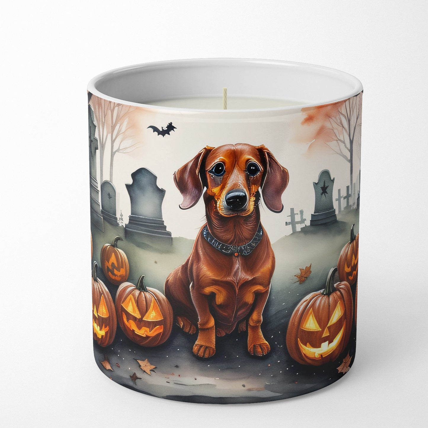 Dachshund Spooky Halloween Decorative Soy Candle