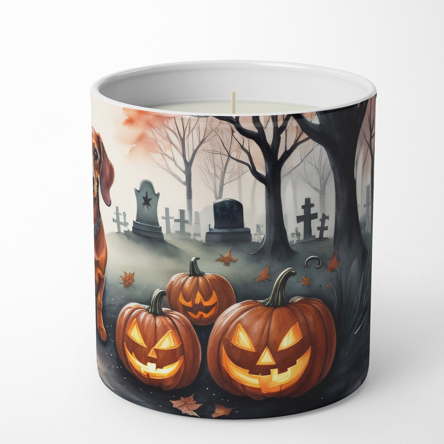 Dachshund Spooky Halloween Decorative Soy Candle