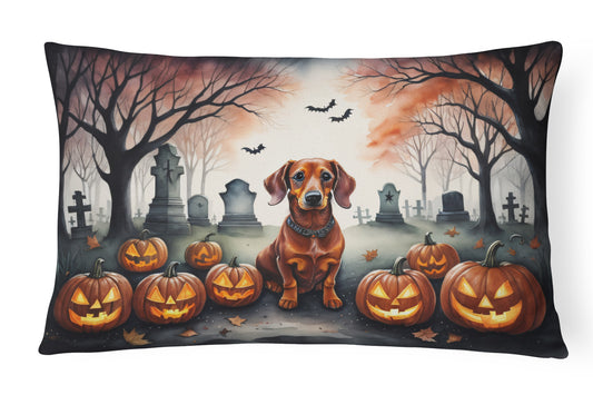 Buy this Dachshund Spooky Halloween Throw Pillow