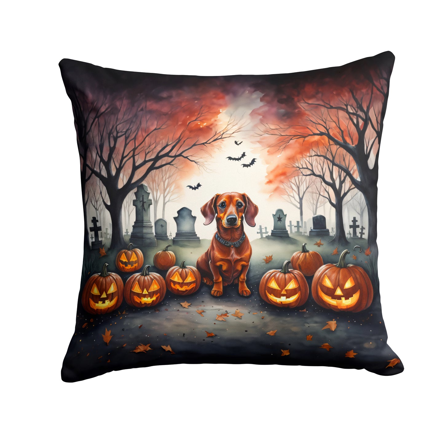 Buy this Dachshund Spooky Halloween Throw Pillow