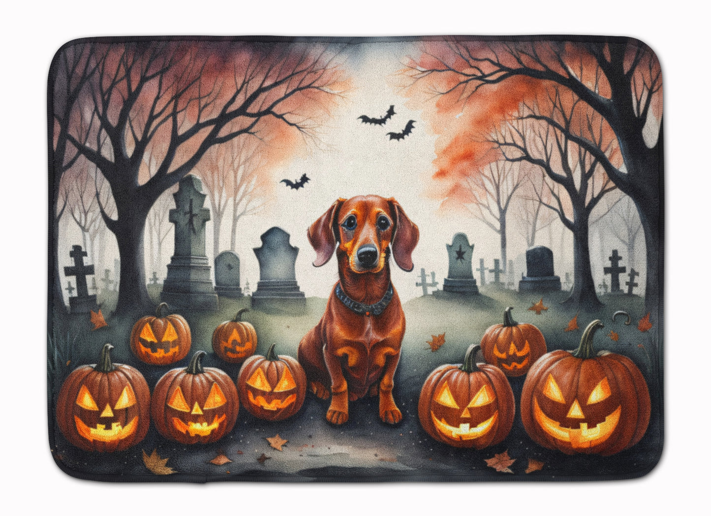 Buy this Dachshund Spooky Halloween Memory Foam Kitchen Mat