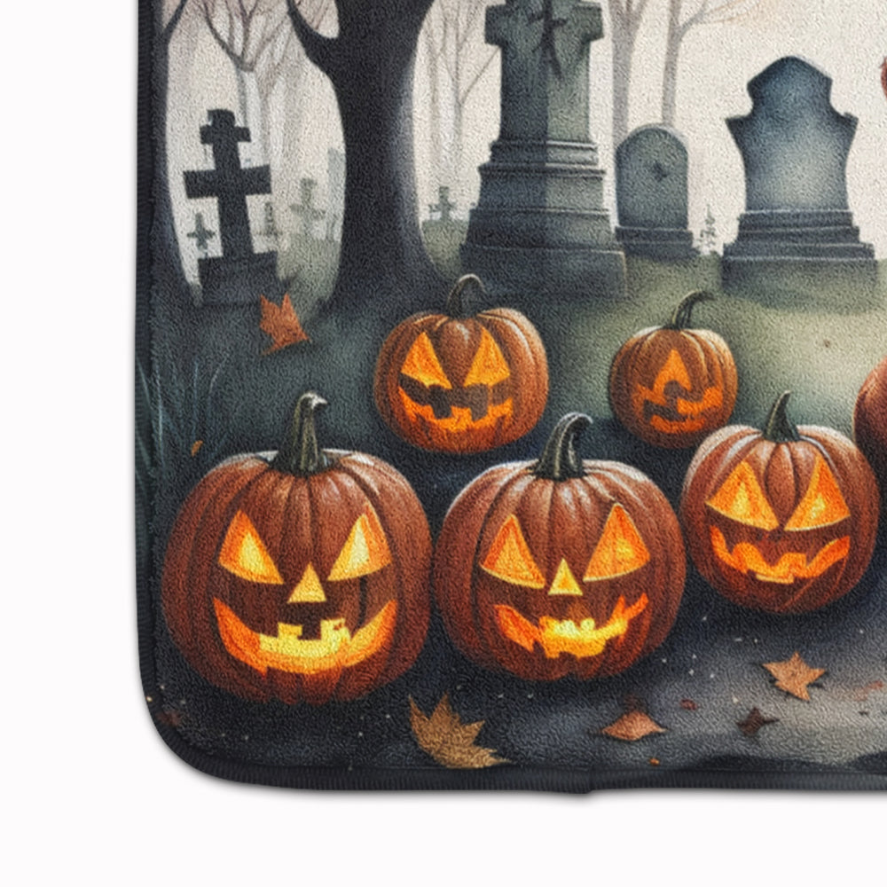 Dachshund Spooky Halloween Memory Foam Kitchen Mat