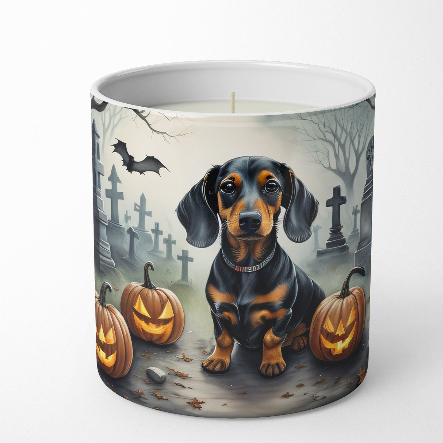 Dachshund Spooky Halloween Decorative Soy Candle