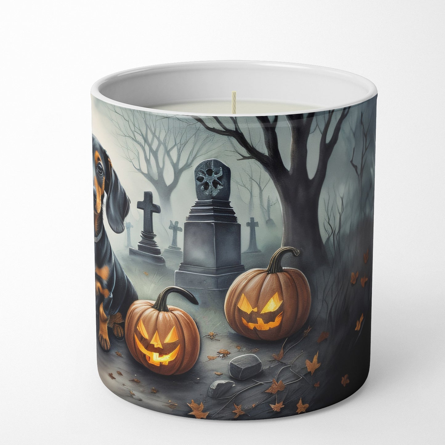 Dachshund Spooky Halloween Decorative Soy Candle