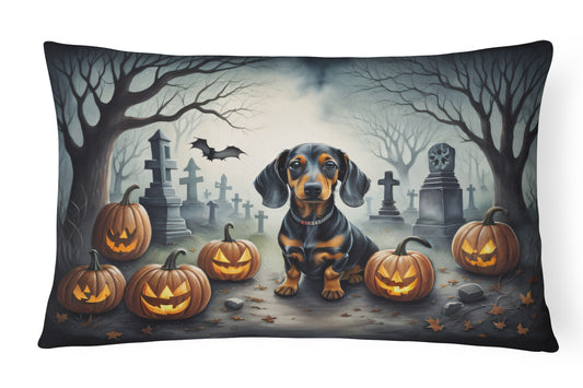 Buy this Dachshund Spooky Halloween Throw Pillow