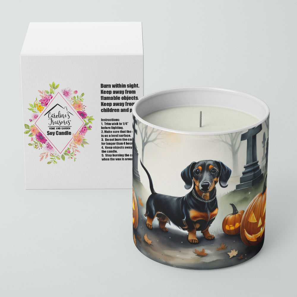 Dachshund Spooky Halloween Decorative Soy Candle