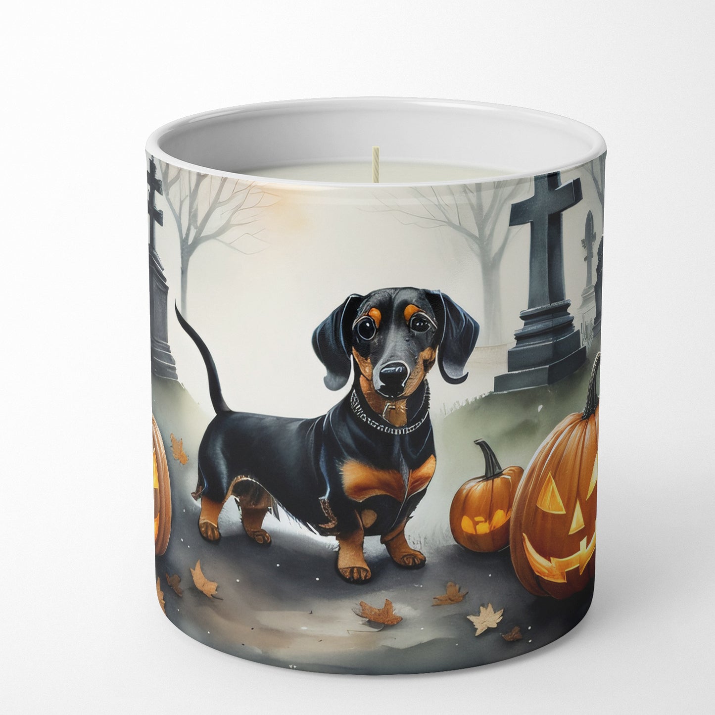 Dachshund Spooky Halloween Decorative Soy Candle