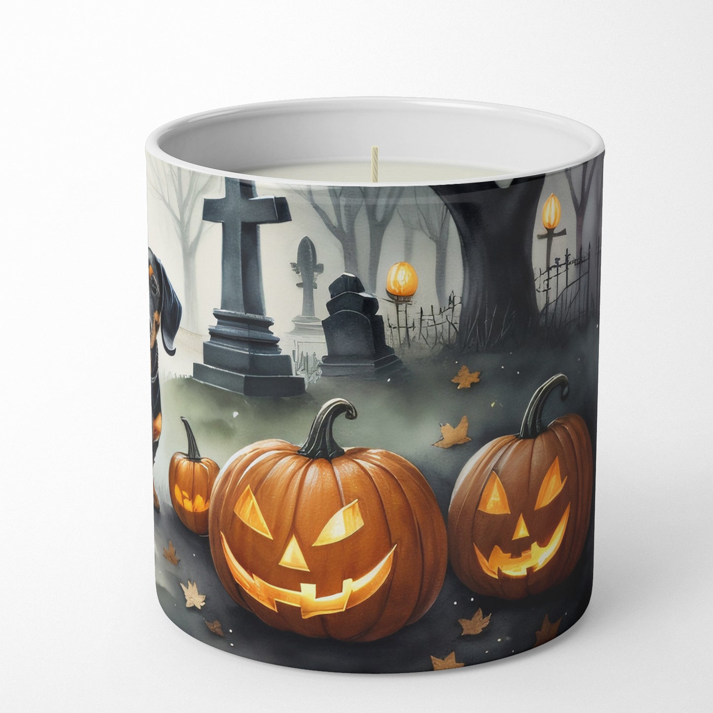 Dachshund Spooky Halloween Decorative Soy Candle