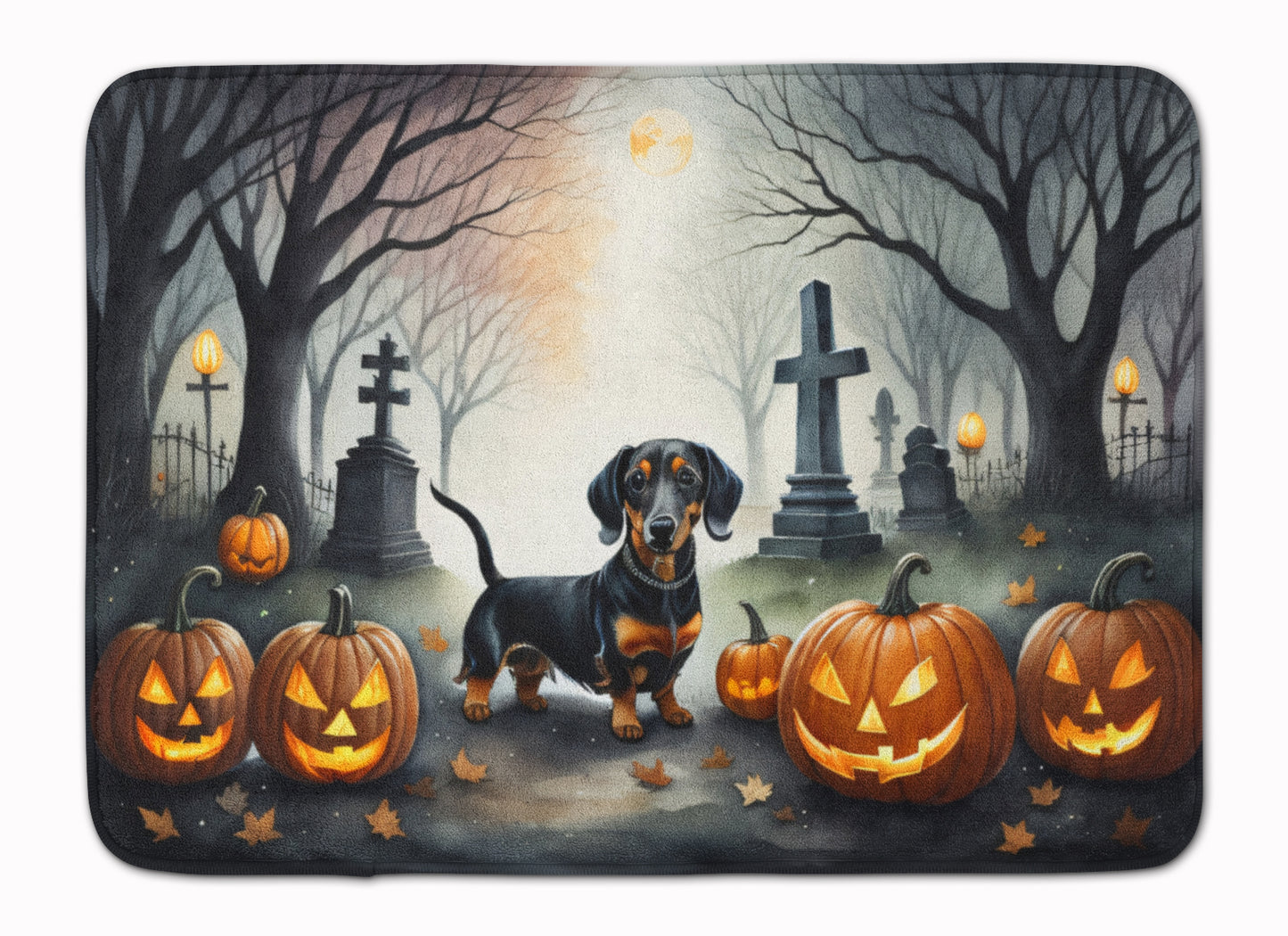 Buy this Dachshund Spooky Halloween Memory Foam Kitchen Mat