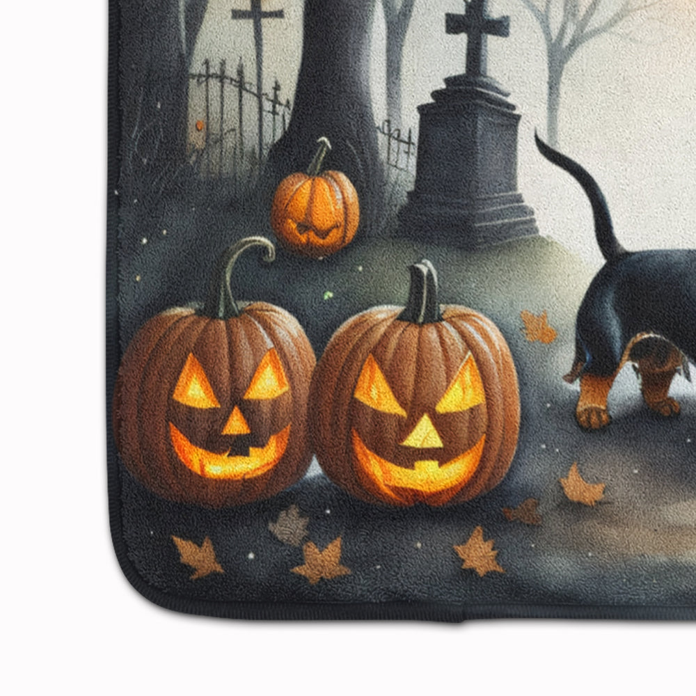 Dachshund Spooky Halloween Memory Foam Kitchen Mat