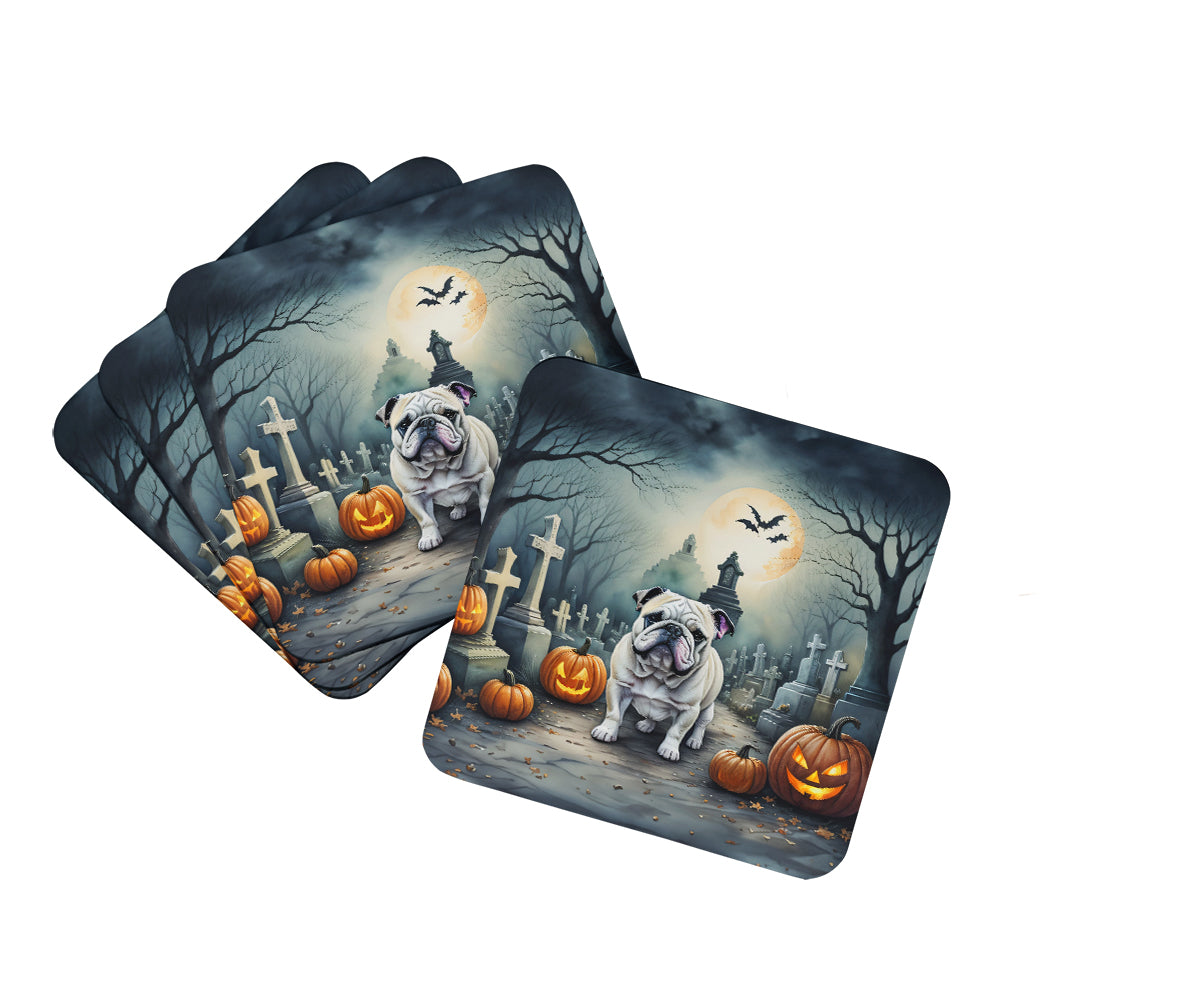 Buy this English Bulldog Spooky Halloween Foam Coasters
