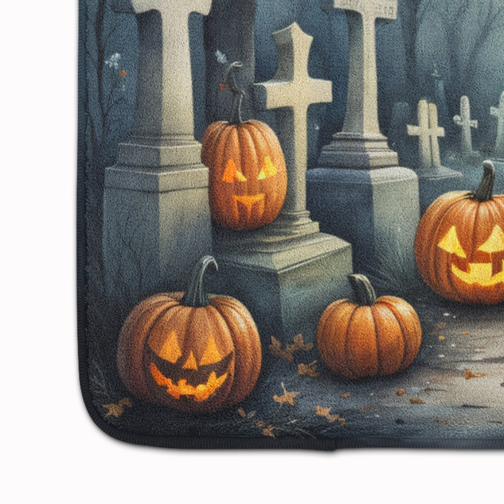 English Bulldog Spooky Halloween Memory Foam Kitchen Mat
