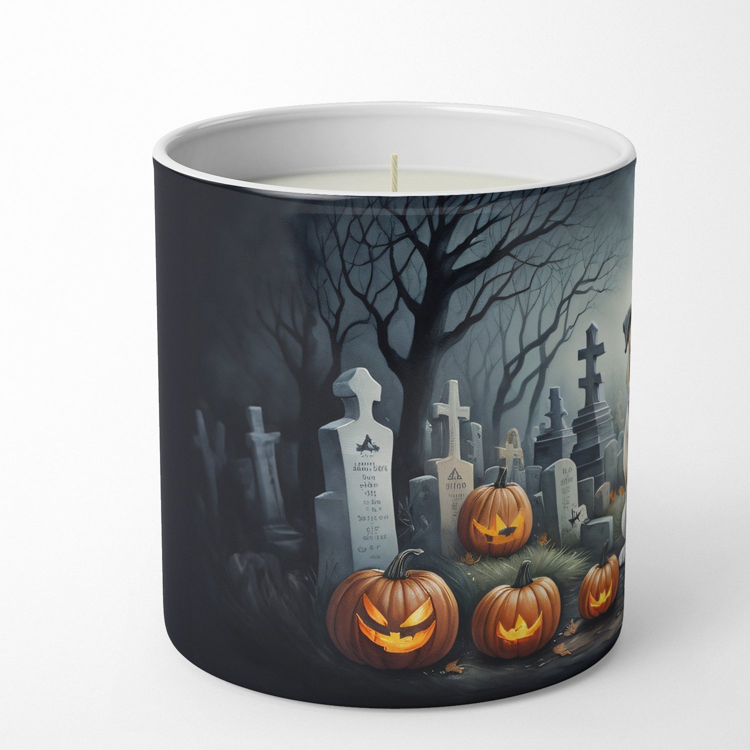 Buy this English Bulldog Spooky Halloween Decorative Soy Candle