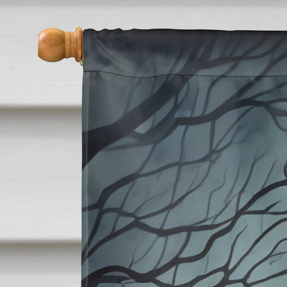 English Bulldog Spooky Halloween House Flag