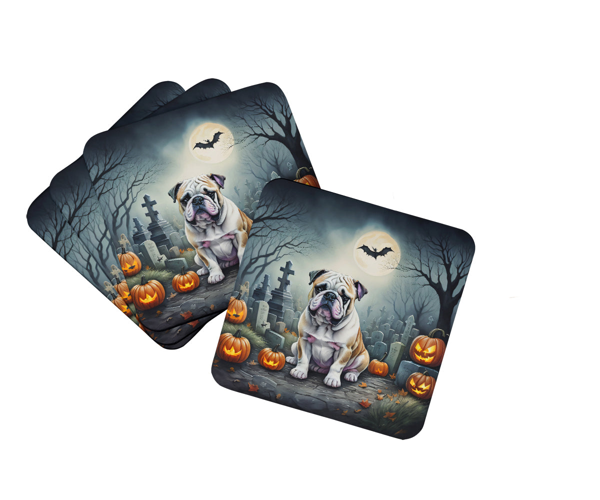 Buy this English Bulldog Spooky Halloween Foam Coasters