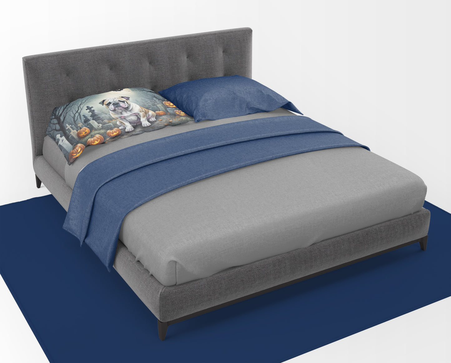 English Bulldog Spooky Halloween Standard Pillowcase