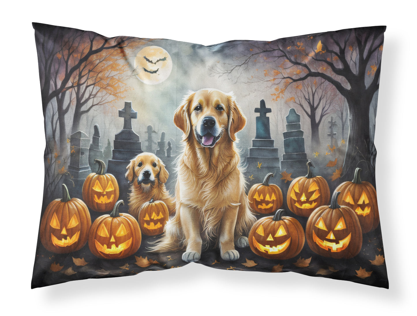 Buy this Golden Retriever Spooky Halloween Standard Pillowcase