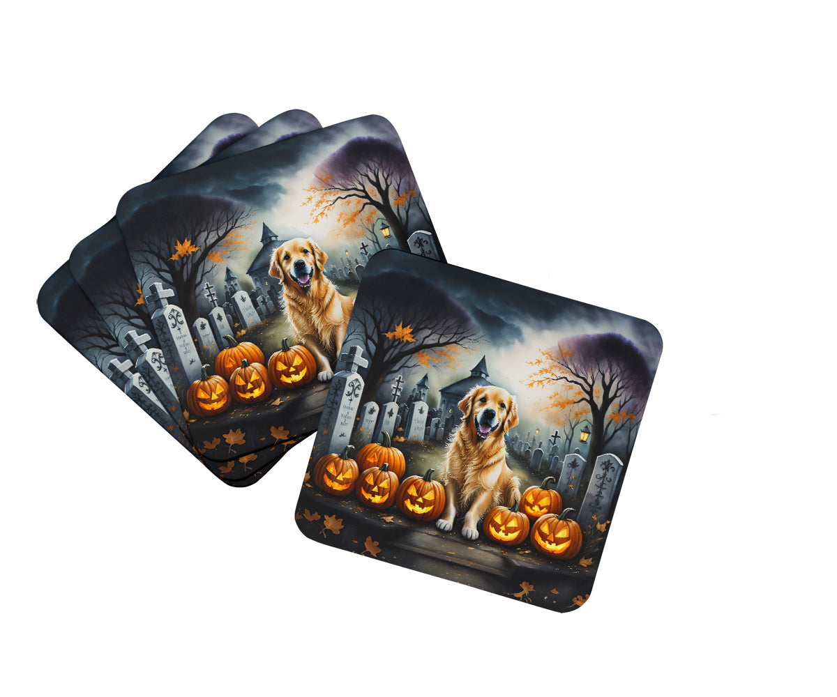 Buy this Golden Retriever Spooky Halloween Foam Coasters