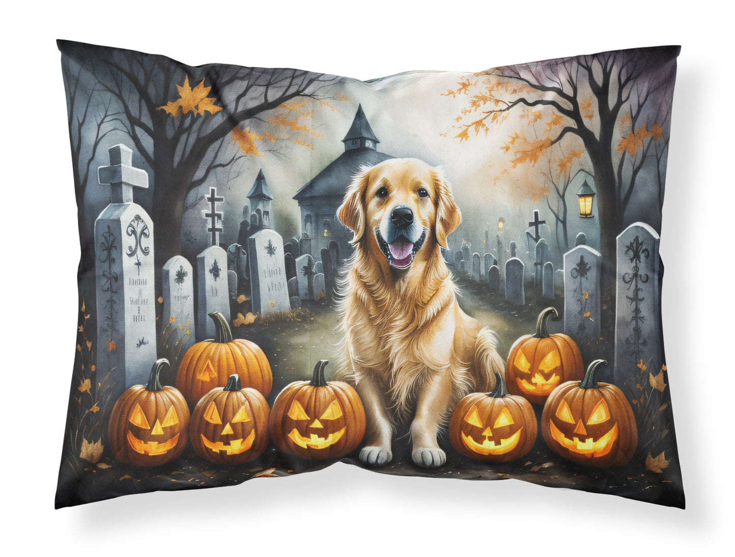 Buy this Golden Retriever Spooky Halloween Standard Pillowcase