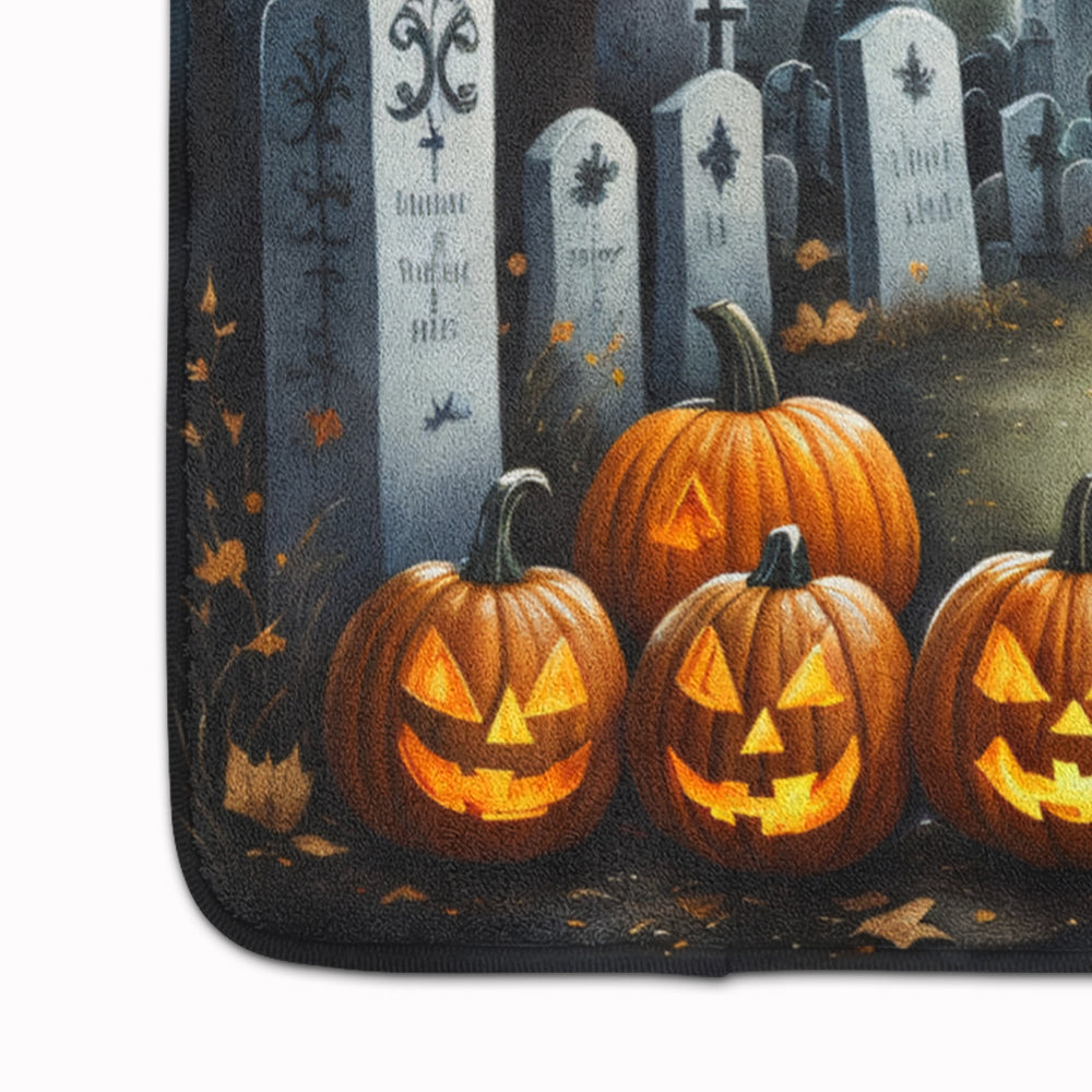 Golden Retriever Spooky Halloween Memory Foam Kitchen Mat