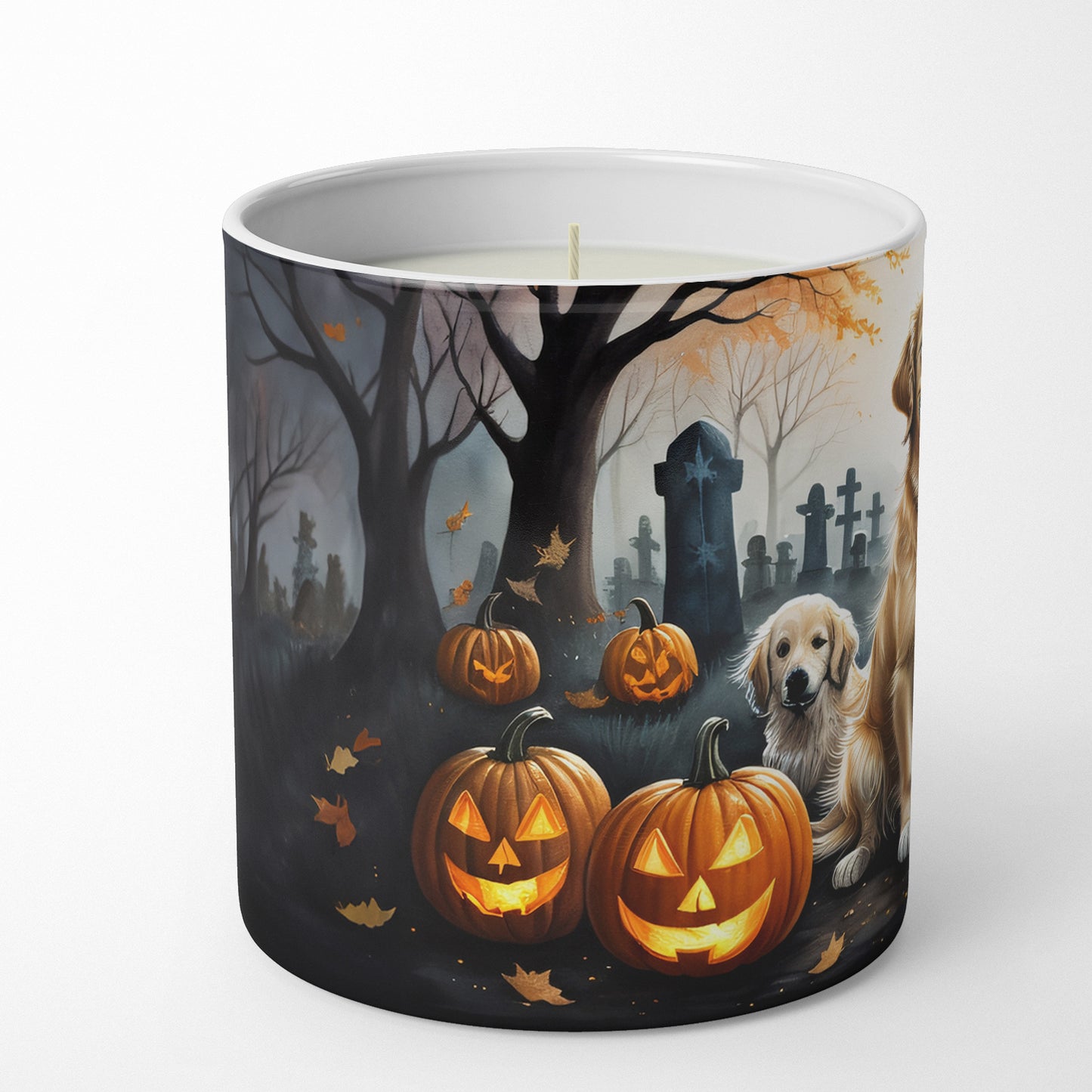Buy this Golden Retriever Spooky Halloween Decorative Soy Candle