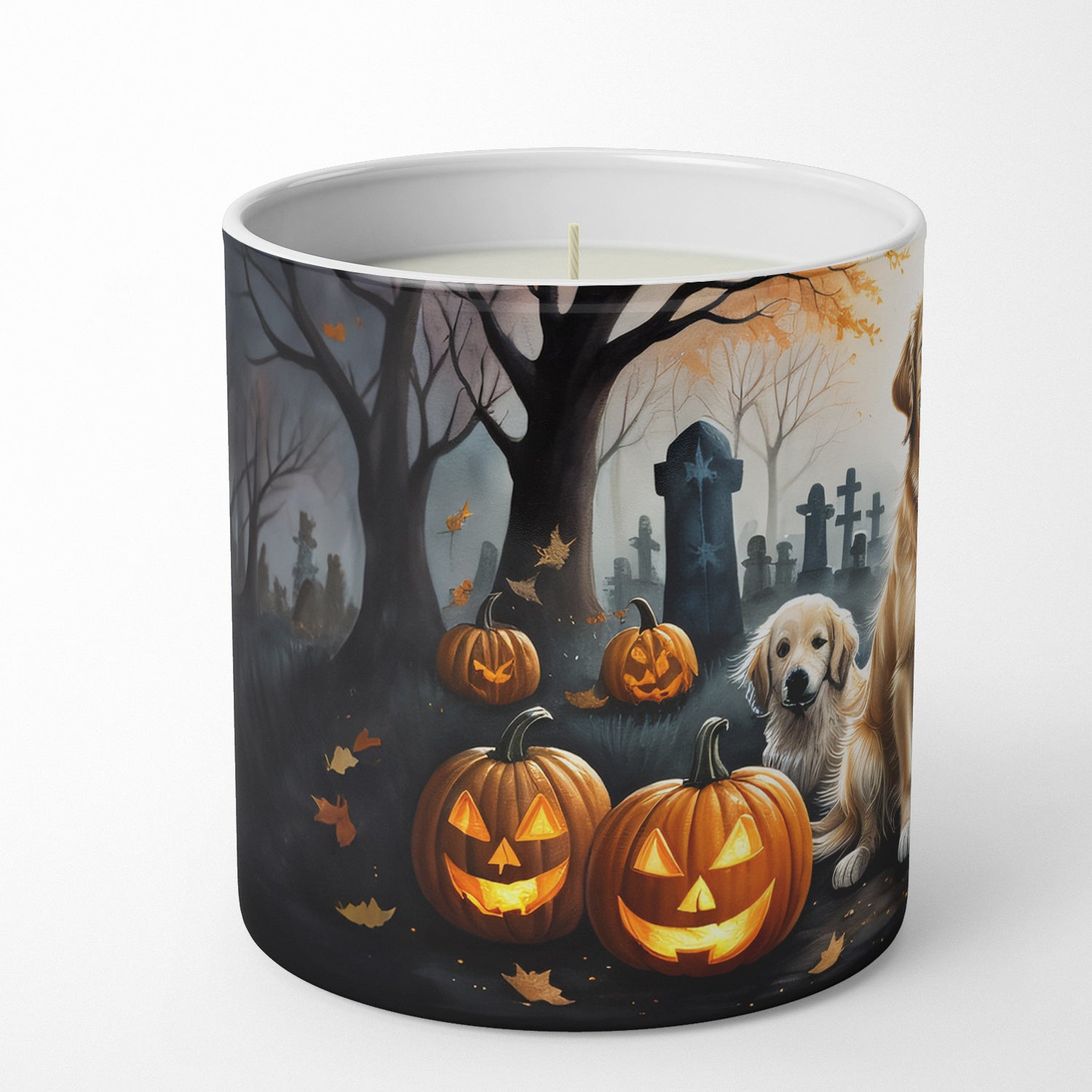 Buy this Golden Retriever Spooky Halloween Decorative Soy Candle