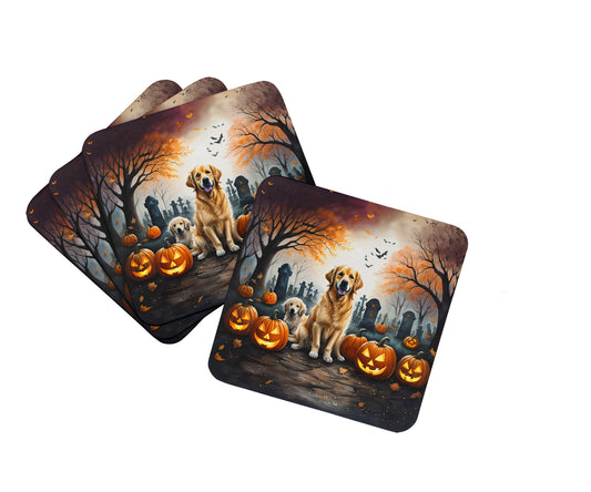 Buy this Golden Retriever Spooky Halloween Foam Coasters