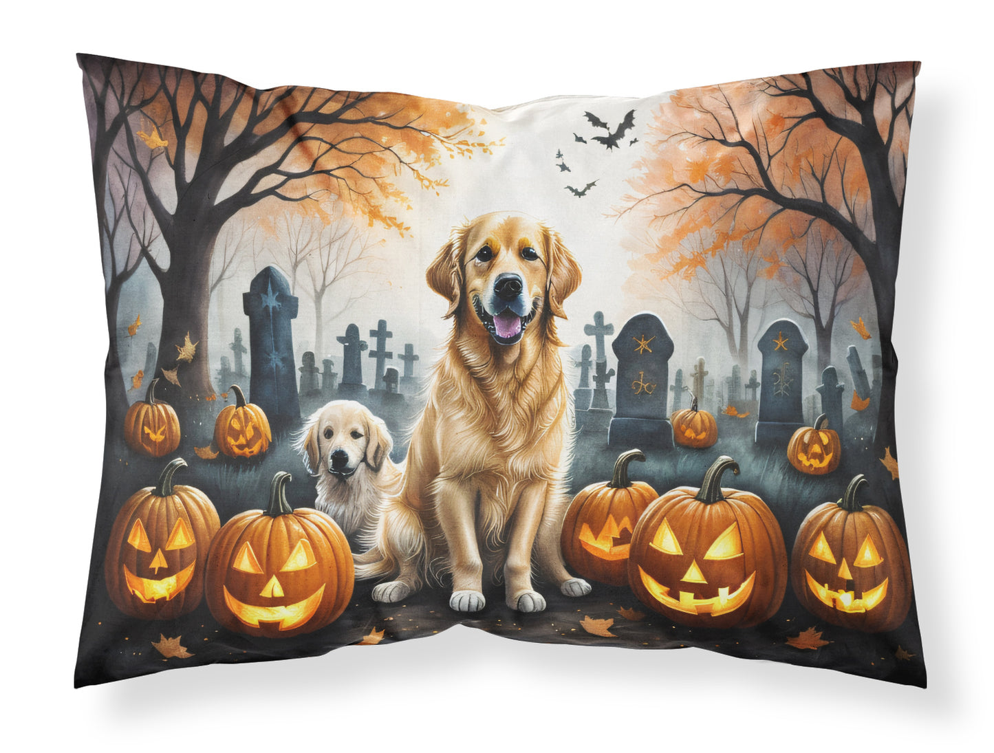 Buy this Golden Retriever Spooky Halloween Standard Pillowcase