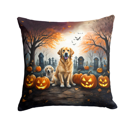 Buy this Golden Retriever Spooky Halloween Throw Pillow