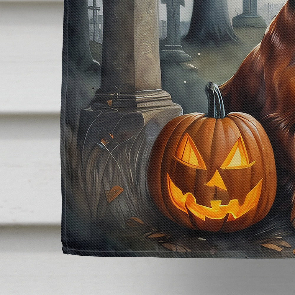 Irish Setter Spooky Halloween House Flag