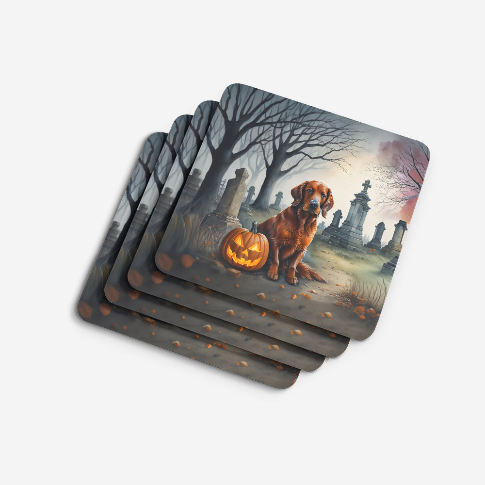 Irish Setter Spooky Halloween Foam Coasters