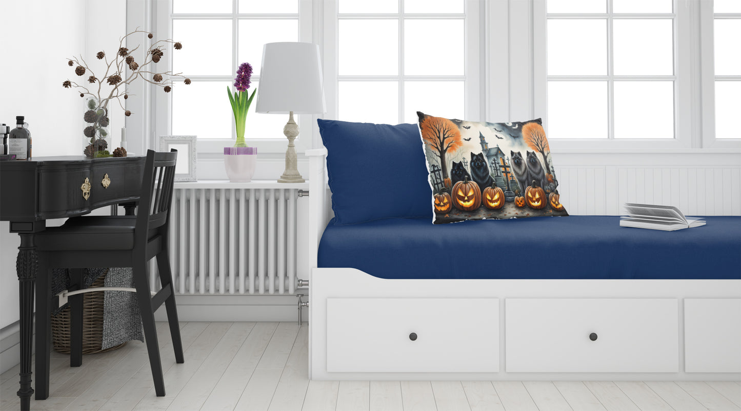 Keeshond Spooky Halloween Standard Pillowcase