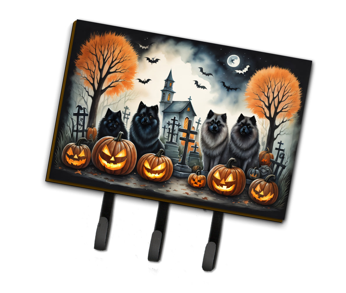 Buy this Keeshond Spooky Halloween Leash or Key Holder