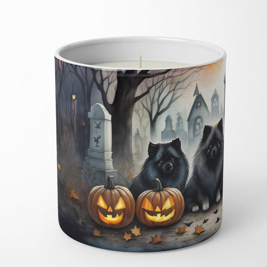 Buy this Keeshond Spooky Halloween Decorative Soy Candle