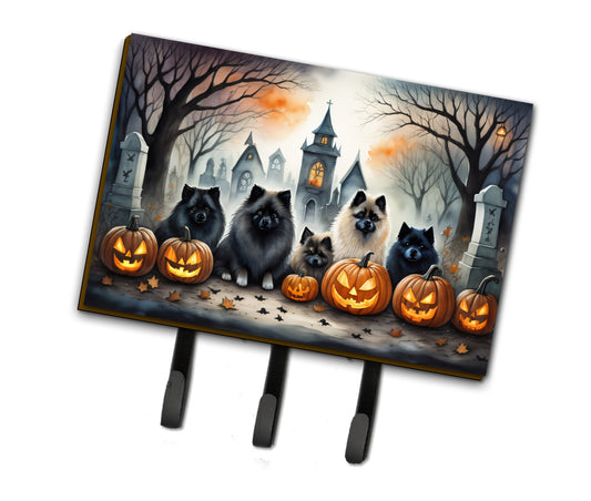 Buy this Keeshond Spooky Halloween Leash or Key Holder