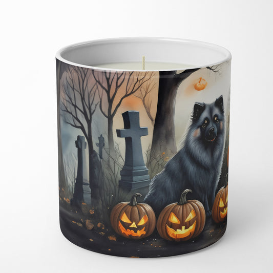 Buy this Keeshond Spooky Halloween Decorative Soy Candle