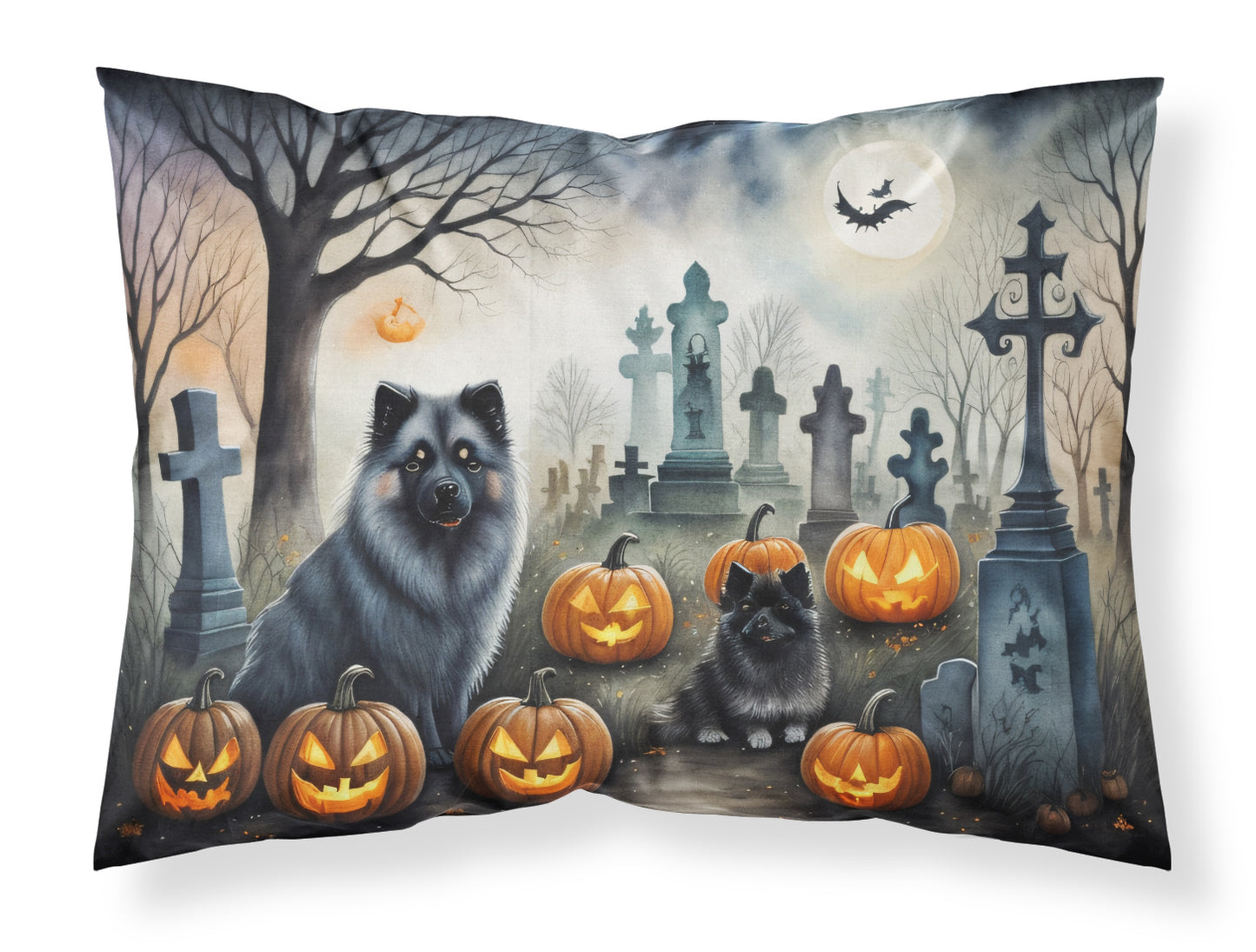 Buy this Keeshond Spooky Halloween Standard Pillowcase