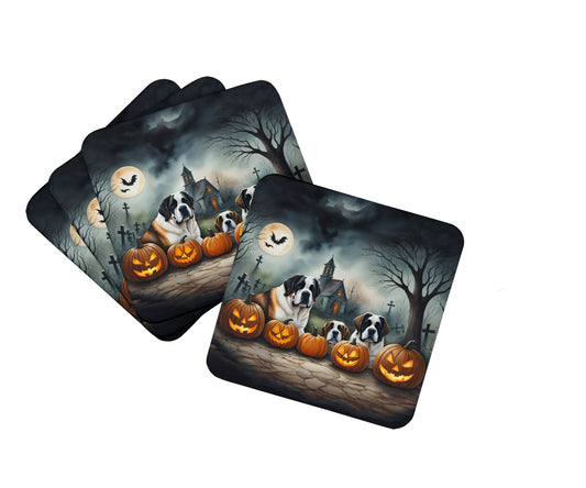 Buy this Saint Bernard Spooky Halloween Foam Coasters