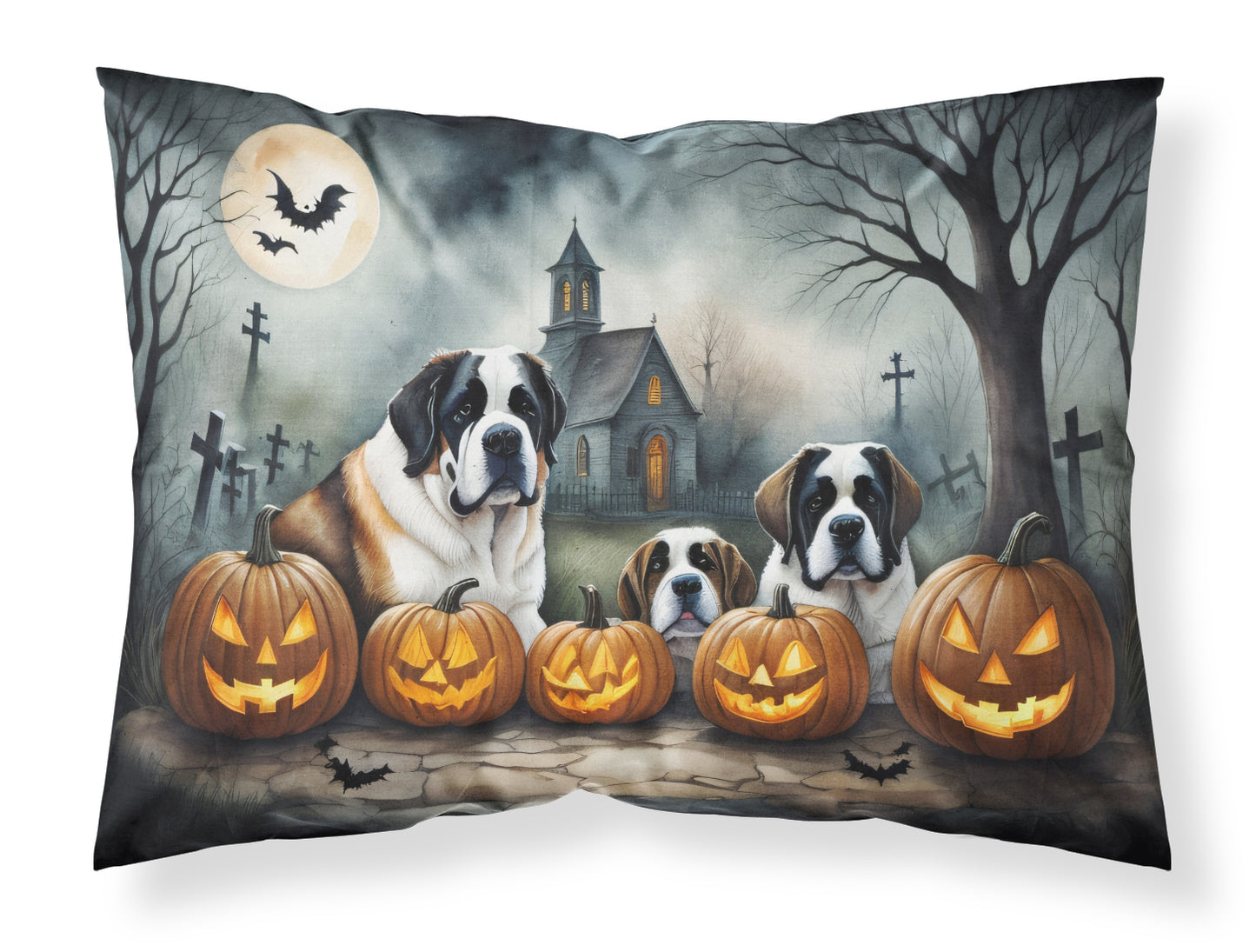 Buy this Saint Bernard Spooky Halloween Standard Pillowcase