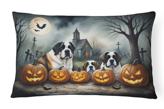 Buy this Saint Bernard Spooky Halloween Throw Pillow