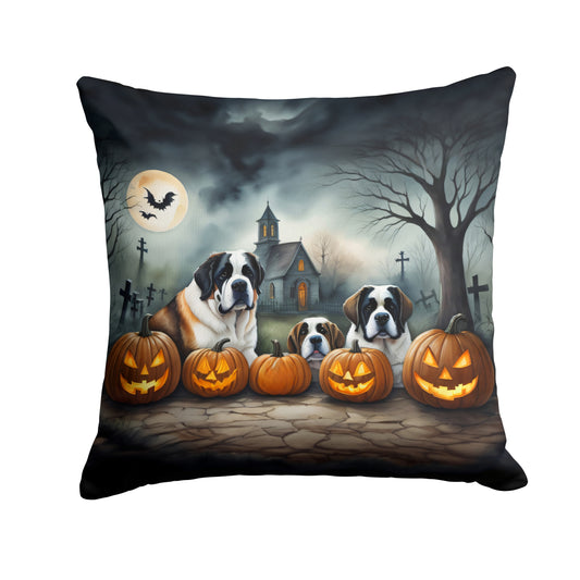 Buy this Saint Bernard Spooky Halloween Throw Pillow