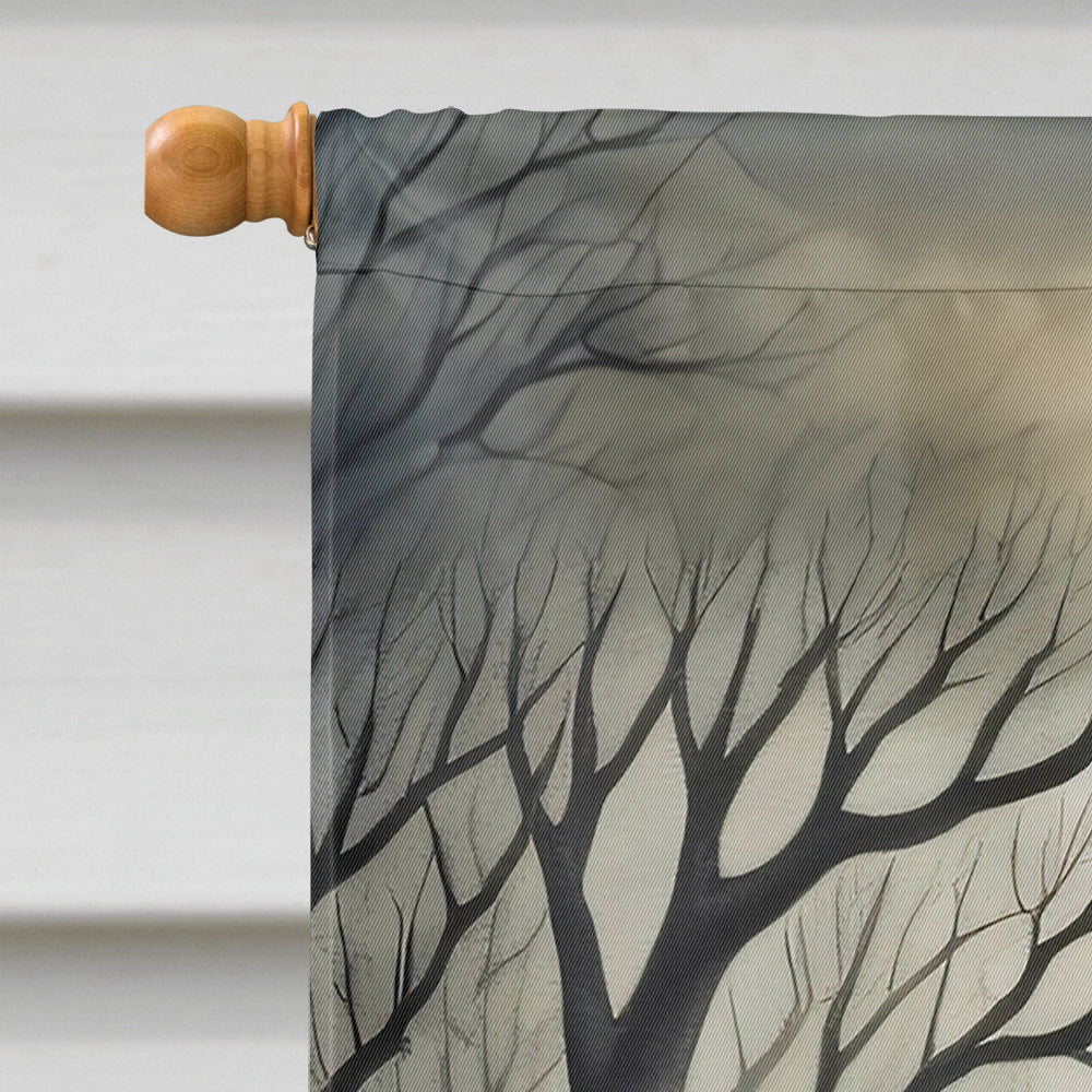 Shar Pei Spooky Halloween House Flag