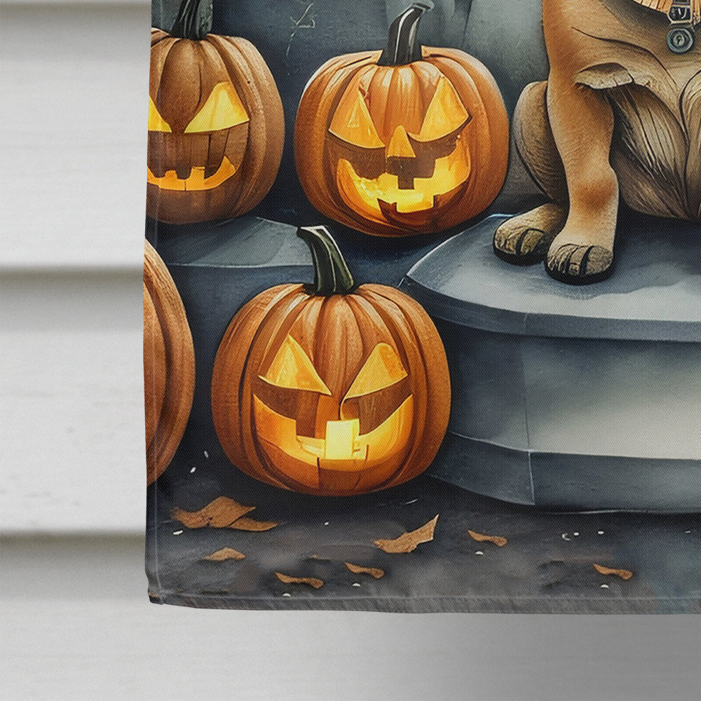 Shar Pei Spooky Halloween House Flag